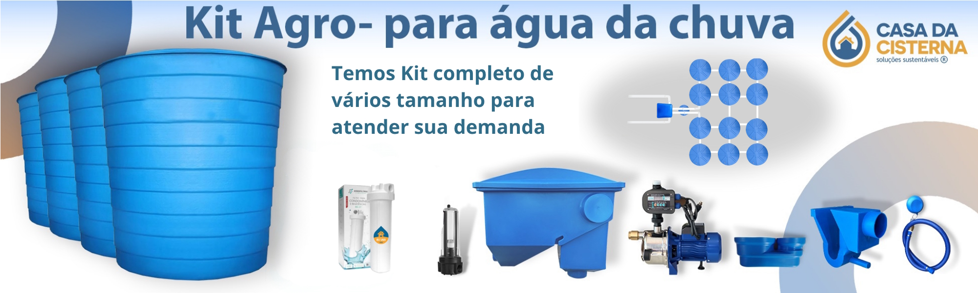 banner Kit Agro - para água da chuva 