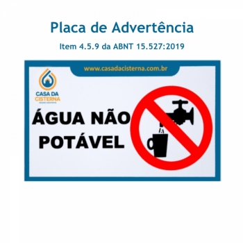 imagem Placa de Advertência em PVC
