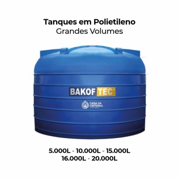imagem Tanques em Polietileno Grandes Volumes